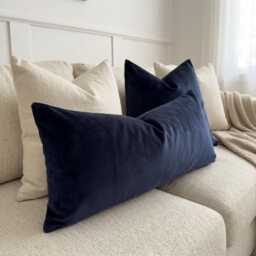 Moss Green Velvet Cushion Cover Premium Lumbar Pillow Cover All Sizes - thumbnail 4