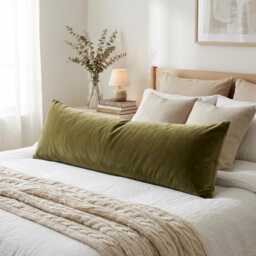 Moss Green Velvet Cushion Cover Premium Lumbar Pillow Cover All Sizes