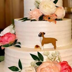 Personalized Pet Cake Topper Custom Dog Wedding Figurine - thumbnail 1