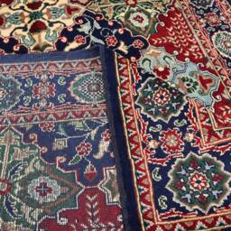 Afghan Rug 3'4x5'4 Multi Color Handmade Wool Area Rug, Oriental Turkmen Tribal Bukhara Hand Knotted Organic Wool Bedroom - thumbnail 4