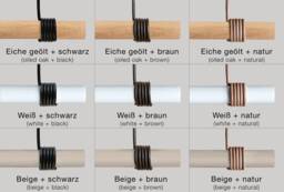 Clothes Rail - Hanging Wardrobe Beech With Sail Rope Wooden Ceiling Mounting - thumbnail 1