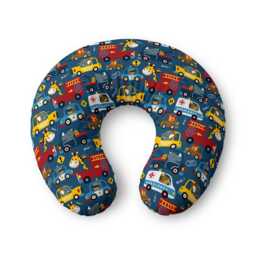 Cute Kids Vehicles Pattern Nursing Pillow Cover - Cars Fire Truck Ambulance