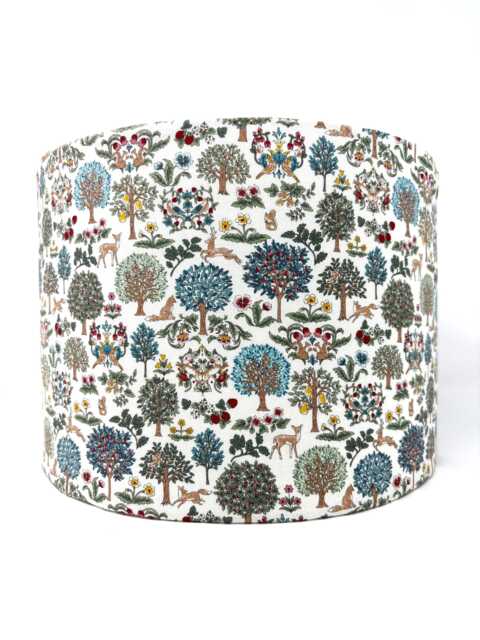 Art Nouveau Forest Lampshade Cream Lamp Shade For Standard Lamps Or Ceiling Lights - image 1