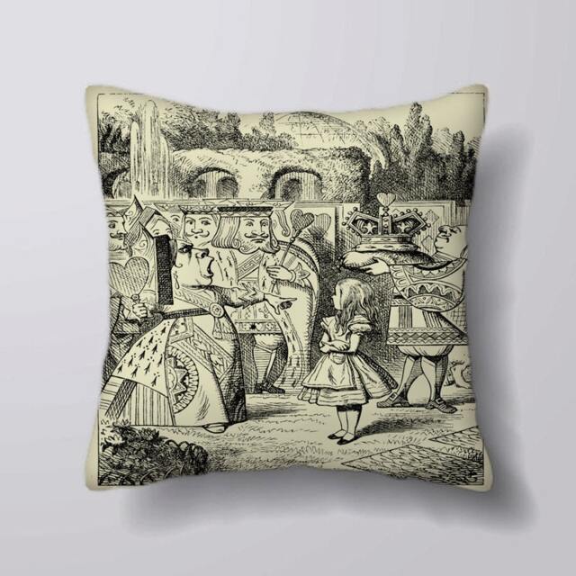 Alice in Wonderland Red Queen - Cushion Cover Case Or Stuffed With Insert - image 1