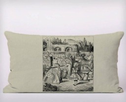 Alice in Wonderland Red Queen - Cushion Cover Case Or Stuffed With Insert - thumbnail 2