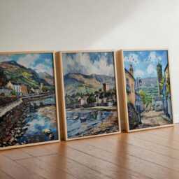 Set Of 3 Carlingford Posters, Ireland Travel Prints, Coastal Wall Art, Irish Village Poster Set, Scenic Landscape Decor, Gift For Home - thumbnail 2