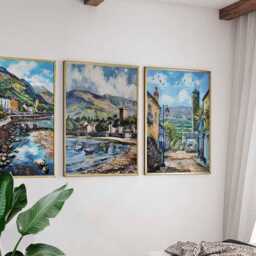 Set Of 3 Carlingford Posters, Ireland Travel Prints, Coastal Wall Art, Irish Village Poster Set, Scenic Landscape Decor, Gift For Home - thumbnail 3