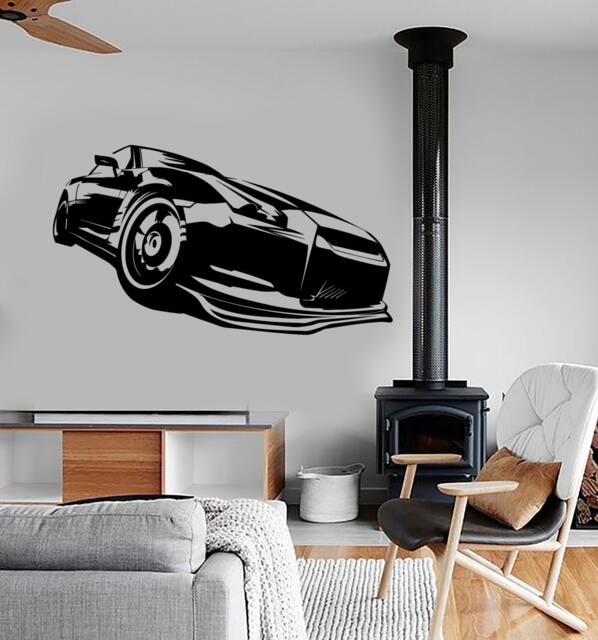 Wall Vinyl Decal Racing Car Truck Race Speed Vechicle Amazing Cool Decor Art - image 1