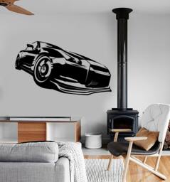 Wall Vinyl Decal Racing Car Truck Race Speed Vechicle Amazing Cool Decor Art - thumbnail 1