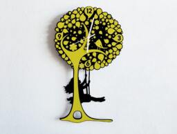 Swinger Girl On A Tree - Pendulum Wall Clock - thumbnail 2