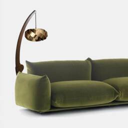 Luxury Floor Lamp - Gold Wood Elegant Design Living Room Light - thumbnail 2