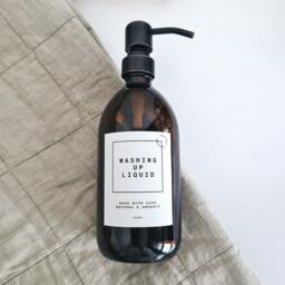 Personalised Refillable Amber Glass Or Plastic Soap Dispenser Minimalist Metal Pump Bottle - thumbnail 2