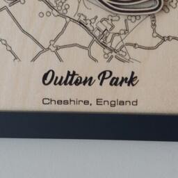 Oulton Park Wall Art Laser Engraved Wood, Btcc Gift - thumbnail 3