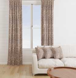 Custom Made William Morris Willow Bough Rust Blackout/Lining Curtains Pinch /Triple/Double Pleat - thumbnail 1