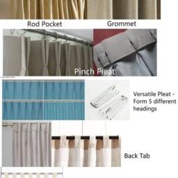 stone Grey Linen Curtains With Mermaid Long Ruffles, Ruffled Curtains, Extra Long Custom Curtain Drapes - thumbnail 4