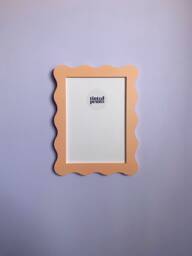 Wavy Picture Frame A4 - Peach Free Shipping Australia Gallery Wall Unique Home Decor Gift Australian Made - thumbnail 1