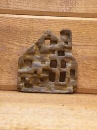 Red Arabesque House No. 2, Ceramic Wall Art