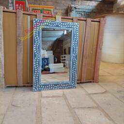 Grey Mother Of Pearl Inlay Mirror Frame With Complimentary - thumbnail 4