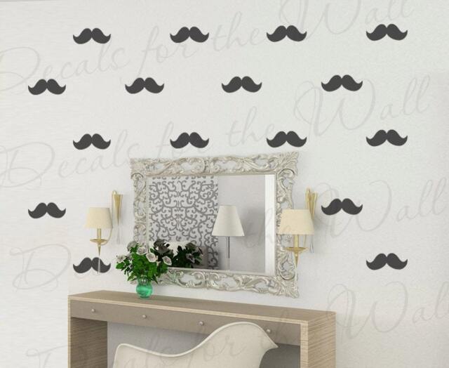Moustache Wall Mural Decals Vinyl Art Sticker Decoration Large Sign Decor Graphic G28 - image 1