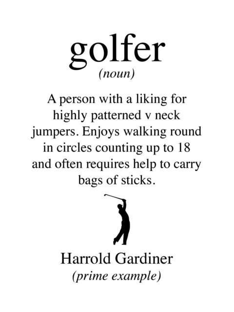 Golfer Wall Art Print - image 1