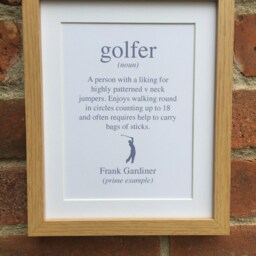 Golfer Wall Art Print - thumbnail 2