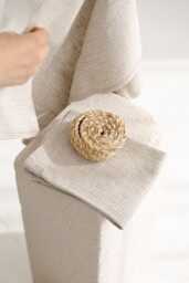 Beige Waffle Linen Towel Set Organic Bath & Hand Towels. Natural Large Bath, Small Towels For Christmas. New Home Gift