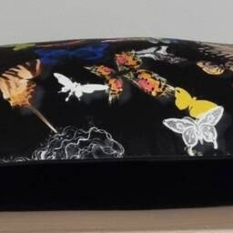Designers Guild & Christian Lacroix Butterfly Parade Soft Oscuro & Omega Velvet Cushion Cover 35x55 cm - thumbnail 2