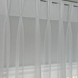 Pinch Pleat Sheer Voile Curtain Panel, Custom Size - thumbnail 2