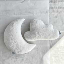 Cream White Boucle Cloud Pillow, Cushion - thumbnail 2