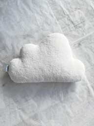 Cream White Boucle Cloud Pillow, Cushion - thumbnail 1