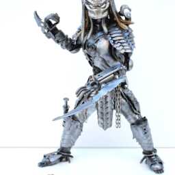 One-Of-A-Kind Predator Scrap Metal Sculpture, Handmade Recycled Art, Unique Anniversary Gift For Him - thumbnail 4
