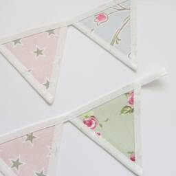 Floral Fabric Curtain Tie Backs Nursery Decor Bunting Holdbacks - thumbnail 3