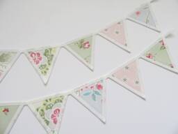 Floral Fabric Curtain Tie Backs Nursery Decor Bunting Holdbacks - thumbnail 1