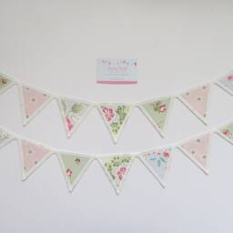 Floral Fabric Curtain Tie Backs Nursery Decor Bunting Holdbacks - thumbnail 2