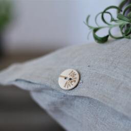 Natural Linen Pillow Case With Buttons Closure, Natural Bed Linen, Soft Pillowcase, Rustic Standard - thumbnail 3