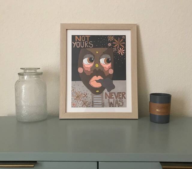 Not Yours Framed Print - image 1