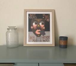 Not Yours Framed Print - thumbnail 1