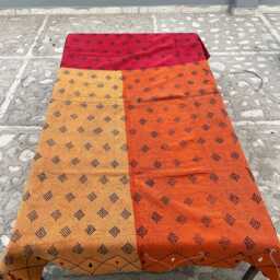 Block Print Patchwork Reversible Cotton Kantha Quilt Handmade Artisan Bedding - thumbnail 4