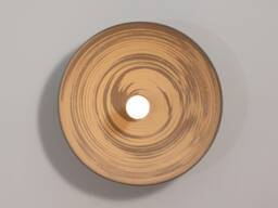 Flush Ceiling Light - Spiral Gray & White - thumbnail 1