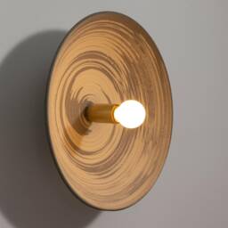 Flush Ceiling Light - Spiral Gray & White - thumbnail 2