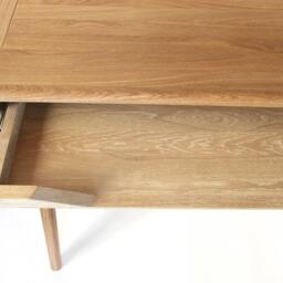Solid Oak Wood Desk With Keyboard Tray - thumbnail 3