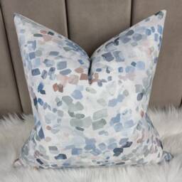 John Lewis Dapple French Blue Cotton Fabric Cushion Cover - Decorative Throw Pillowcase Home Decor - thumbnail 1