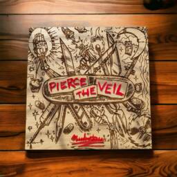 Pierce The Veil Misadventures Album Cover Laser Engraved Wood Wall Art With Acrylic