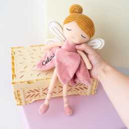 Plush Fairy Toy, Personalized Cuddly Baby Gifts, Fairy, Gift For A Newborn Girl, Doll Gift, Gifts - thumbnail 3