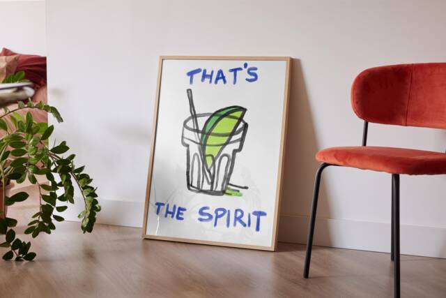That's The Spirit Colourful Print For Bedroom Painted Poster Art Posters Wall Quote Print Cool Poster Gift Aesthetic Prints Text - image 1