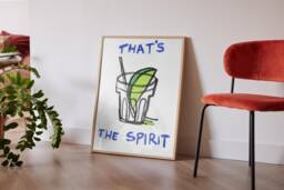 That's The Spirit Colourful Print For Bedroom Painted Poster Art Posters Wall Quote Print Cool Poster Gift Aesthetic Prints Text - thumbnail 1
