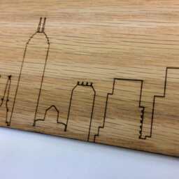 Indianapolis Skyline Picture Frame - 8x10 Holds 5x7 Photo Indiana Indy Travel Gift Vacation - thumbnail 3