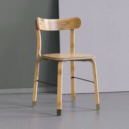 Handmade Bamboo Dining Chair Bohemian Minimalist Living Room Seating - thumbnail 1
