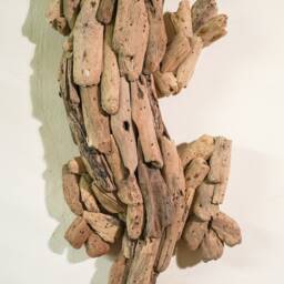 Handmade Driftwood Wall Art 24 Inch/60 cm, Drift Wood Gecko, Gecko Art, Home Decor, Room Living Room, Gift Idea - thumbnail 4