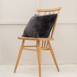 Sheepskin Scatter Cushion . Pillow Genuine Sheepskin Cushion. Fluffy